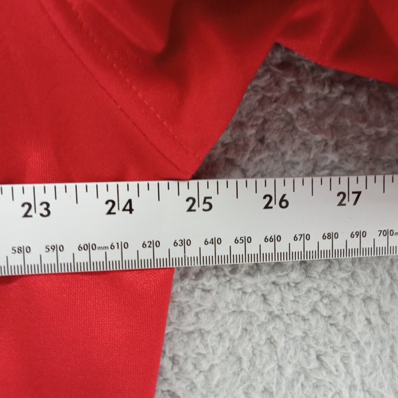 BDG Jacket Womens Small Red Vibrant Vivid Sunflower‎ Warmup Varsity Full Zip - Picture 9 of 11